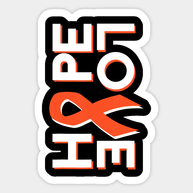 Leukemia Cancer Awareness Fight Cancer Ribbon Sticker by mazurprop